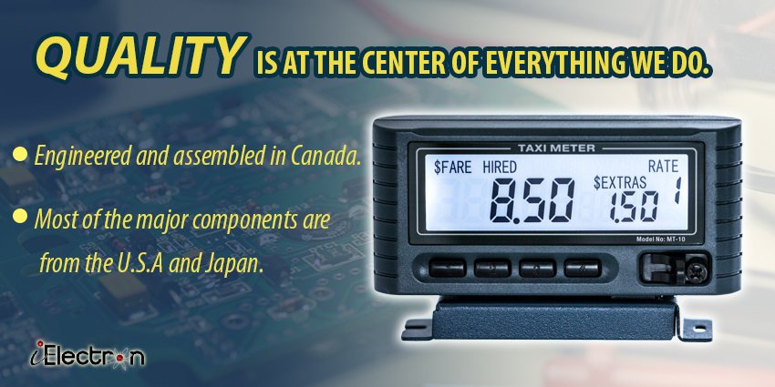 iElectron quality banner: Quality is at the center of everything we do. Engineered and assembled in Canada.